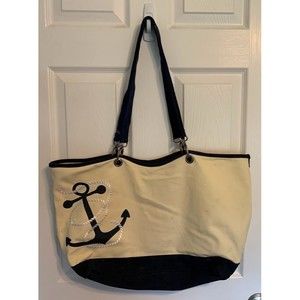Thirty One 31 Canvas Crew Anchor Tote Bag